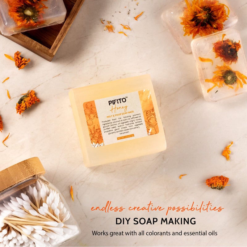 Pifito Honey Melt and Pour Soap Base (5 lb) â”‚ Bulk Premium 100% Natural Glycerin Soap Base â”‚ Luxurious Soap Making Supplies - Image 3